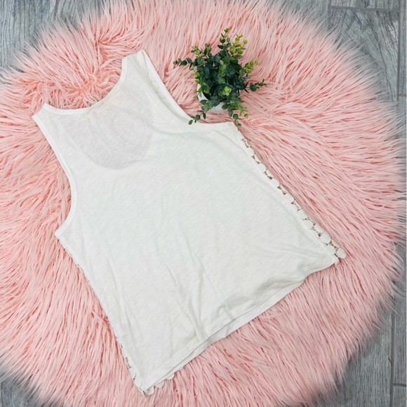 J. Crew Tiered Eyelet Dot Tank Top - Picture 5 of 6